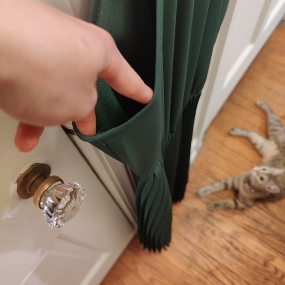 NWT francesca's green pleated dress - Picture 12 of 14